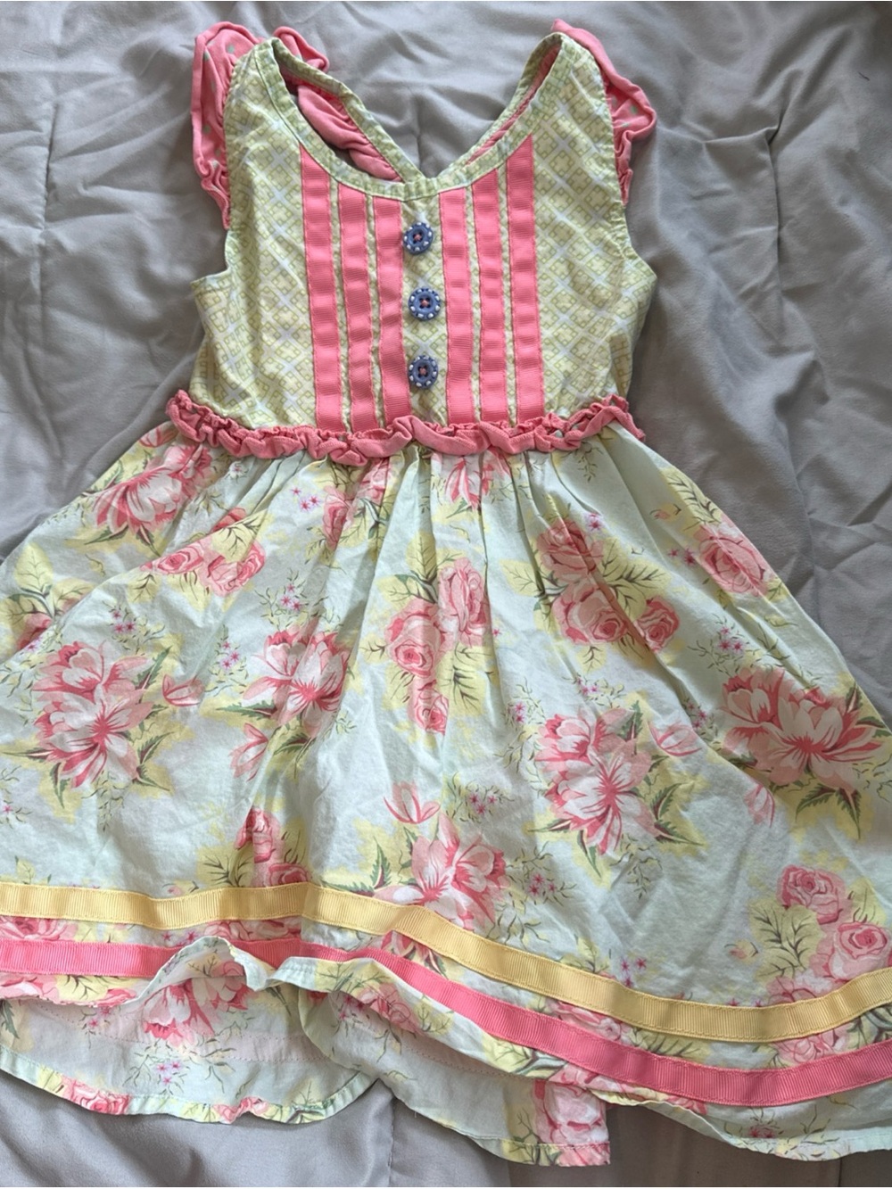 Matilda, Jane Girls Sweet Floral Sundress, Size 2